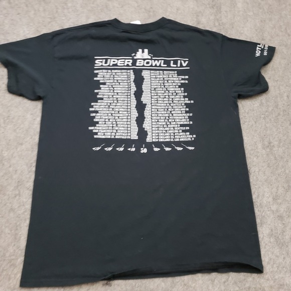 Kansas City Chiefs VS San Francisco 49ers Shirt Mens L Black Football Super Bowl - Picture 5 of 9